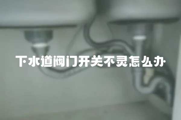 下水道閥門開關不靈怎么辦
