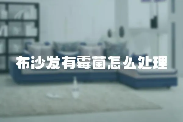 布沙發有霉菌怎么處理