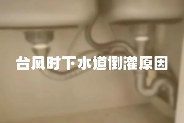 臺風(fēng)時下水道倒灌原因