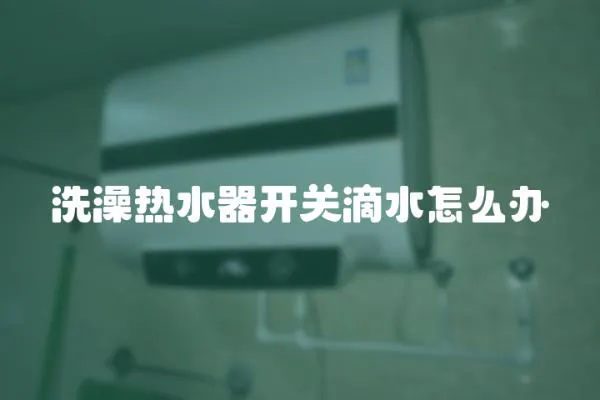 洗澡熱水器開關滴水怎么辦