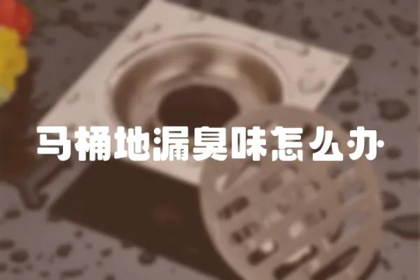 馬桶地漏臭味怎么辦