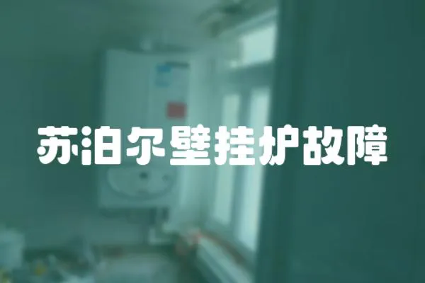 蘇泊爾壁掛爐故障