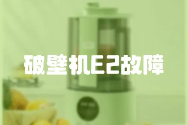 破壁機(jī)E2故障