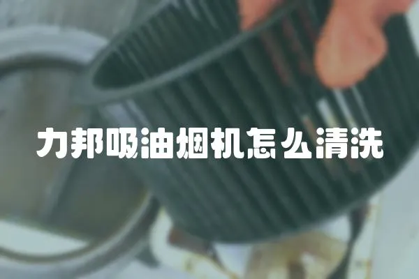 力邦吸油煙機怎么清洗