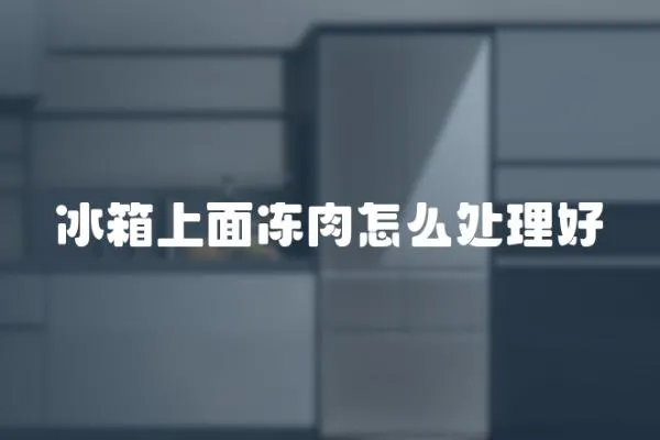 冰箱上面凍肉怎么處理好