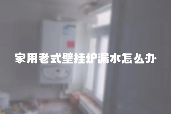 家用老式壁掛爐漏水怎么辦