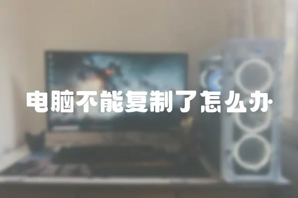 電腦不能復(fù)制了怎么辦