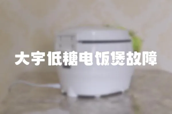 大宇低糖電飯煲故障
