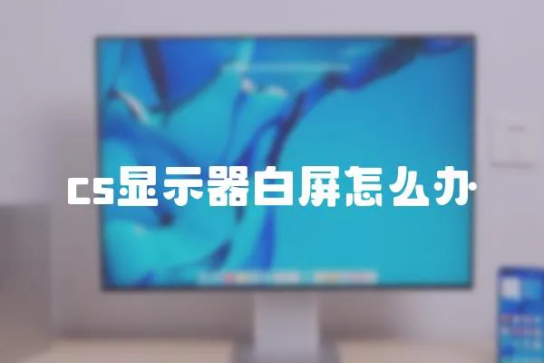 cs顯示器白屏怎么辦