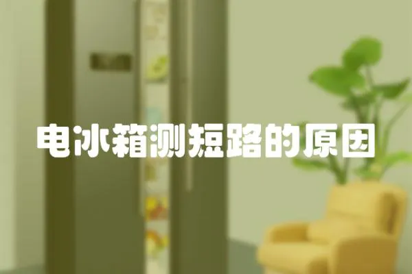 電冰箱測短路的原因