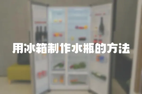 用冰箱制作水瓶的方法