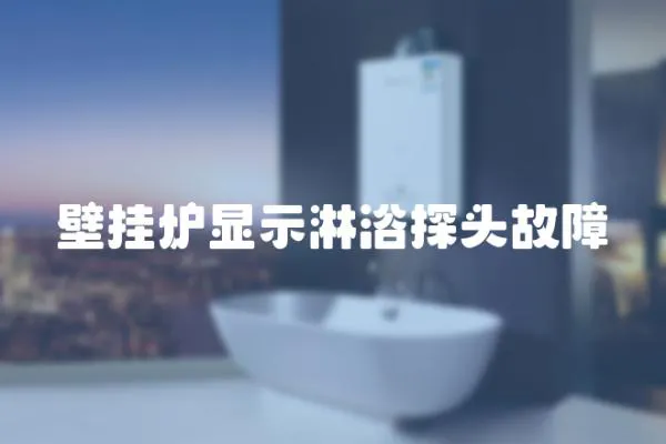 壁掛爐顯示淋浴探頭故障