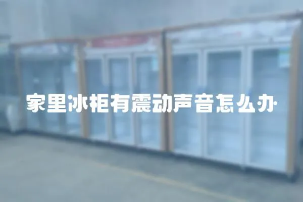 家里冰柜有震動聲音怎么辦