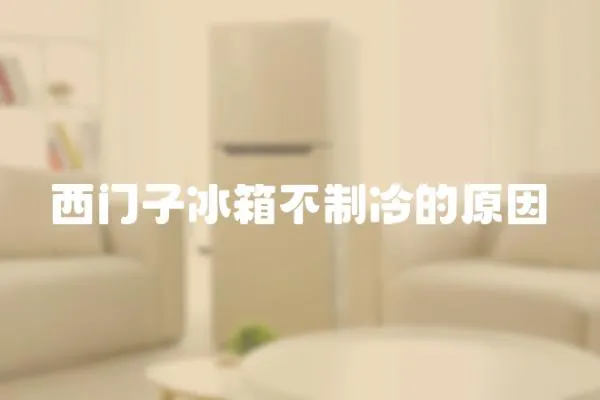 西門子冰箱不制冷的原因