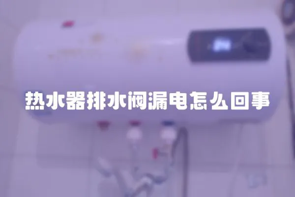 熱水器排水閥漏電怎么回事