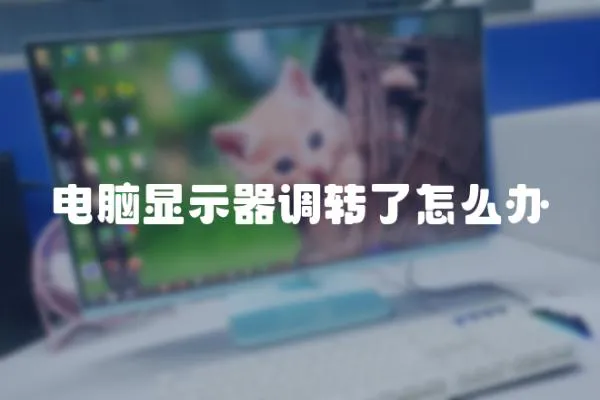 電腦顯示器調轉了怎么辦