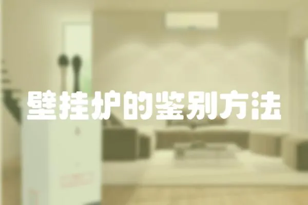 壁掛爐的鑒別方法