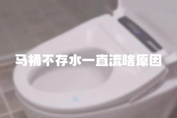 馬桶不存水一直流啥原因