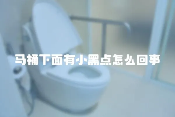 馬桶下面有小黑點怎么回事