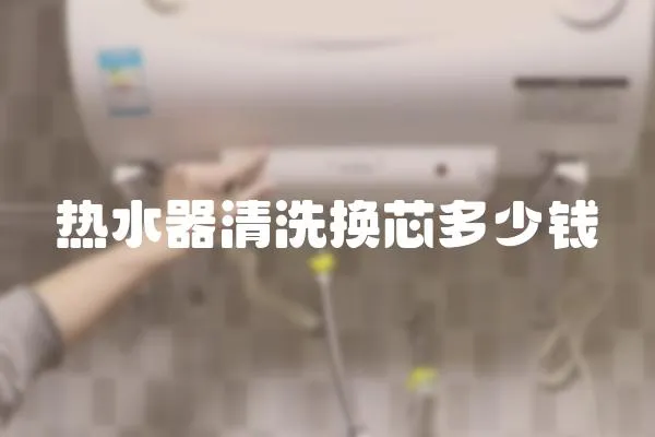 熱水器清洗換芯多少錢