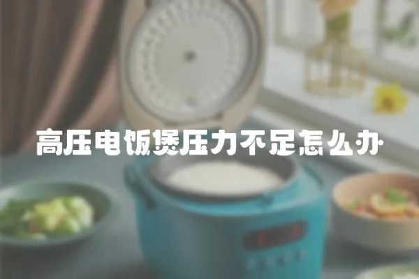 高壓電飯煲壓力不足怎么辦