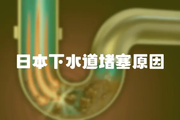 日本下水道堵塞原因