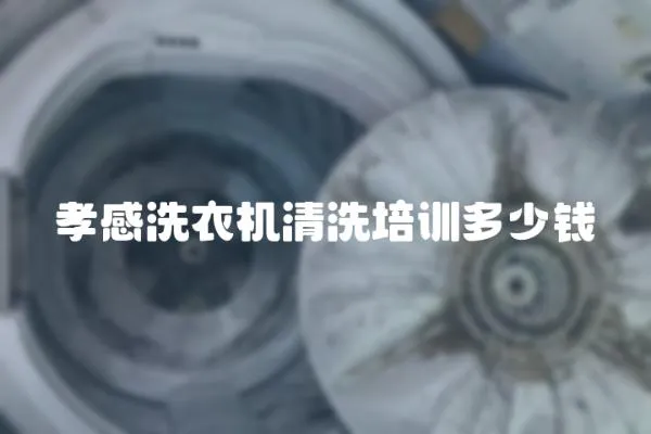 孝感洗衣機清洗培訓多少錢