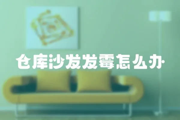 倉庫沙發發霉怎么辦