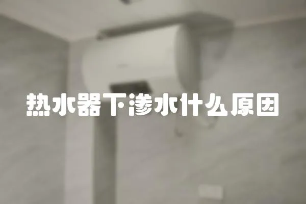 熱水器下滲水什么原因