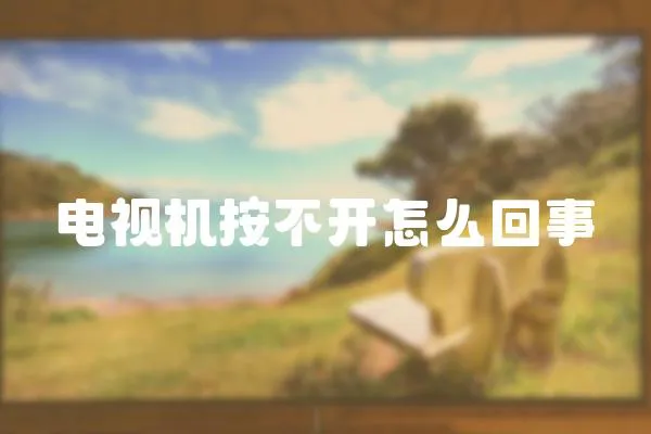 電視機按不開怎么回事