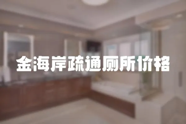 金海岸疏通廁所價格