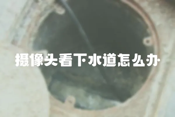 攝像頭看下水道怎么辦