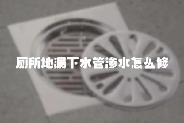 廁所地漏下水管滲水怎么修