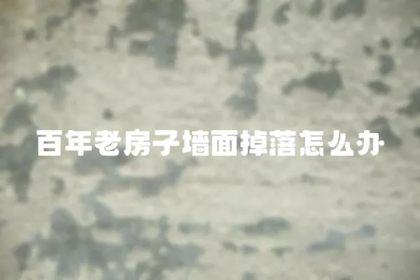 百年老房子墻面掉落怎么辦