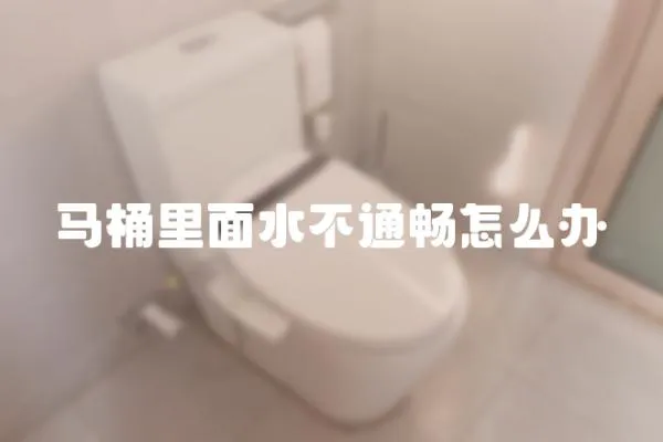 马桶里面水不通畅怎么办