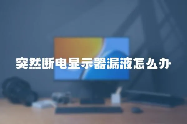 突然断电显示器漏液怎么办