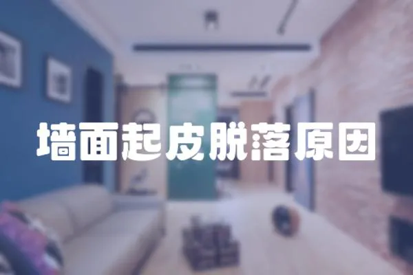 墻面起皮脫落原因