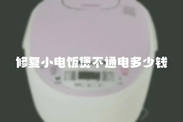 修復小電飯煲不通電多少錢