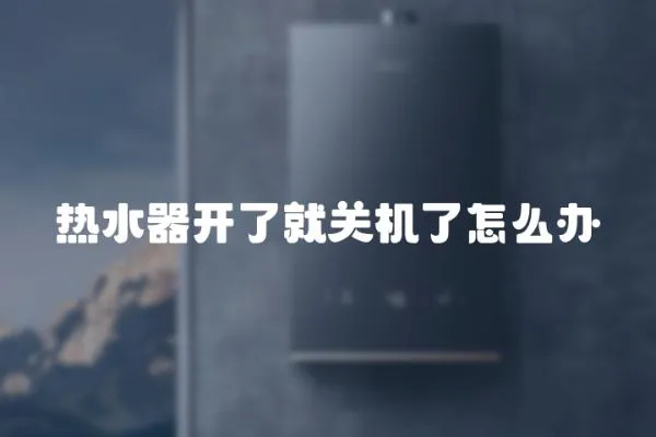 熱水器開了就關機了怎么辦