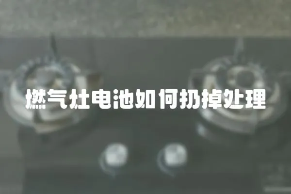 燃氣灶電池如何扔掉處理