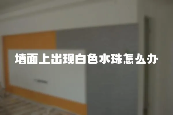墻面上出現白色水珠怎么辦