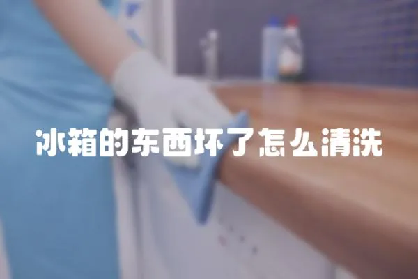 冰箱的東西壞了怎么清洗