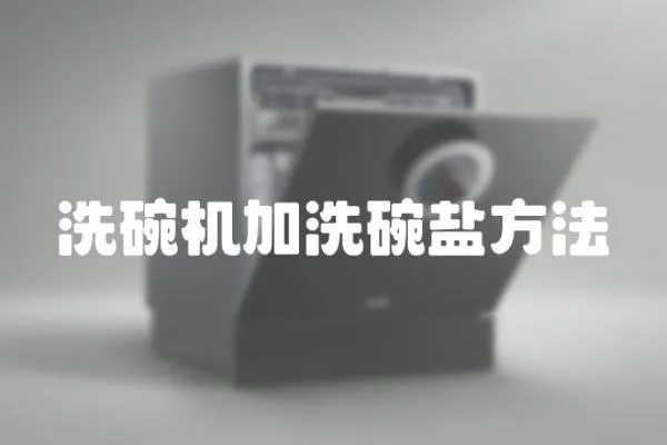 洗碗機加洗碗鹽方法