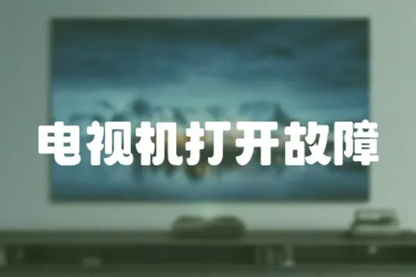 電視機打開故障
