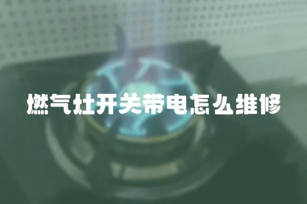 燃氣灶開關帶電怎么維修