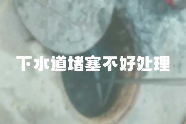 下水道堵塞不好處理