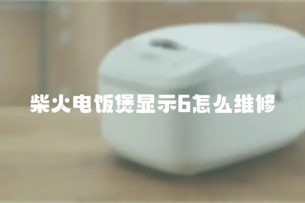 柴火電飯煲顯示6怎么維修