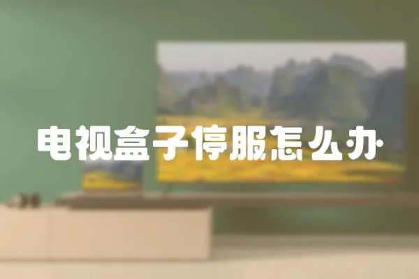 電視盒子停服怎么辦