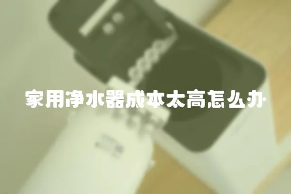 家用凈水器成本太高怎么辦