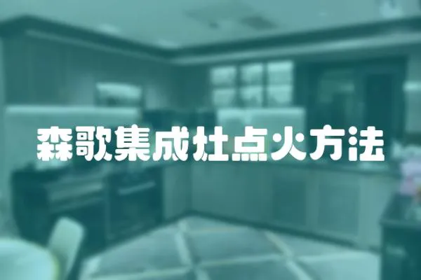 森歌集成灶點(diǎn)火方法